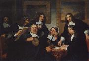 REMBRANDT Harmenszoon van Rijn The Governors of  the Guild of St Luke,Haarlem Sweden oil painting artist